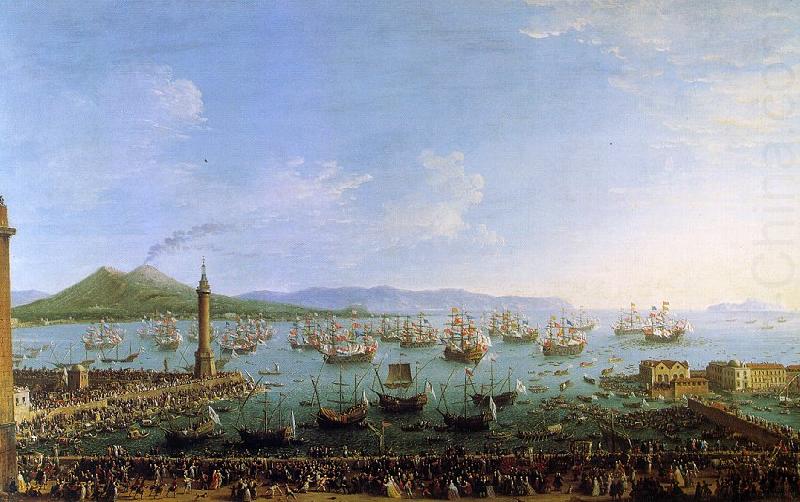 Antonio Joli The Embarkation of Charles III in the Port of Naples china oil painting image